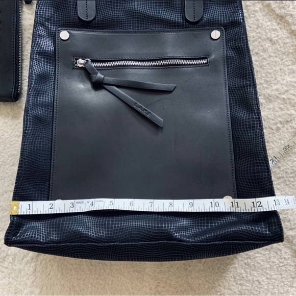 L.a.m.b Frankie 2 Black Structured Large Tote Bag New With Tags - Picture 9 of 16